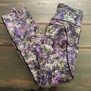 Lululemon Leggings Purple and Green